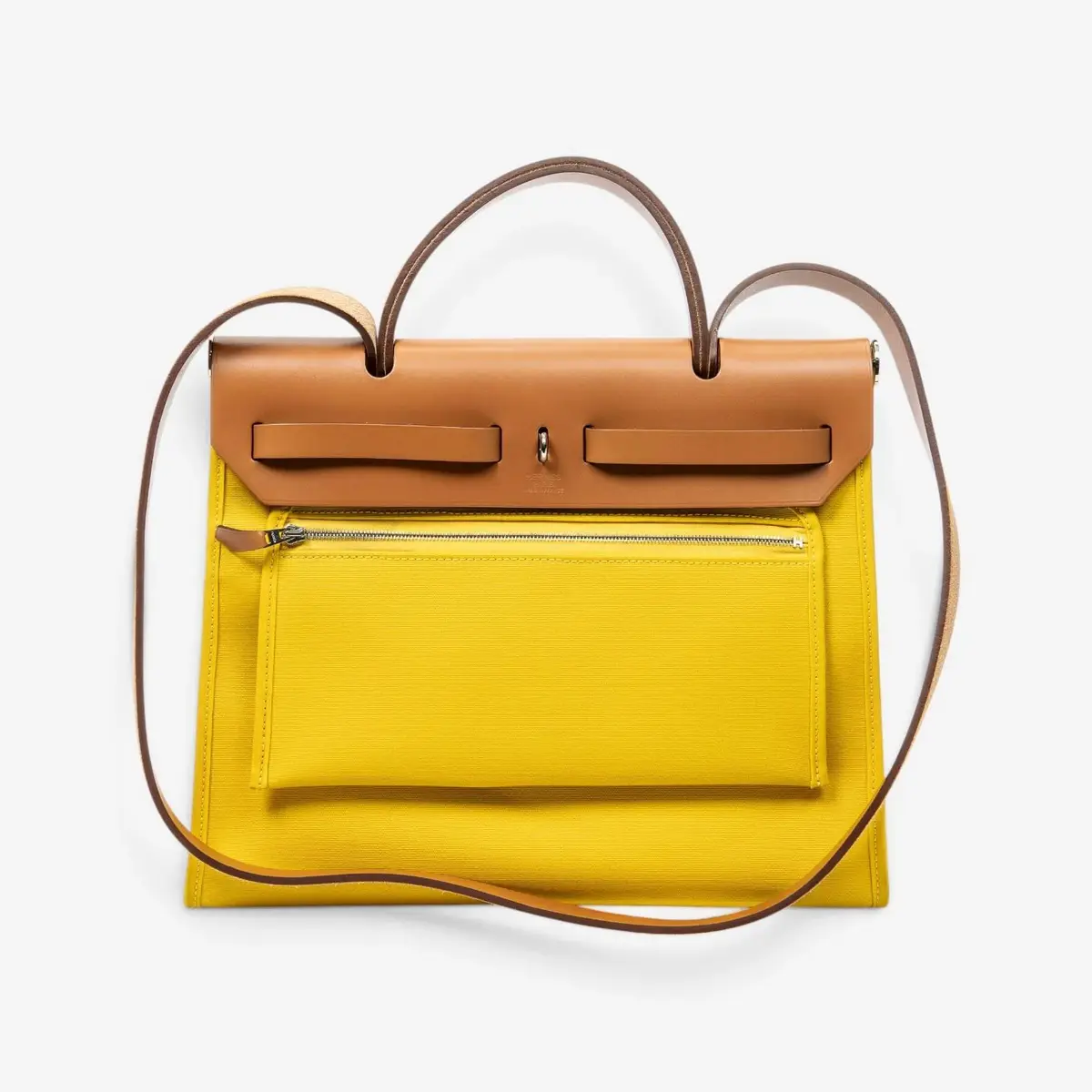 HERMÈS Hermès Herbag Zip Yellow Toile Officier Canvas Leather Bag by The Solist | Thumbnail 3 HERMÈS Hermès Herbag Zip Yellow Toile Officier Canvas Leather Bag by The Solist | Thumbnail 3