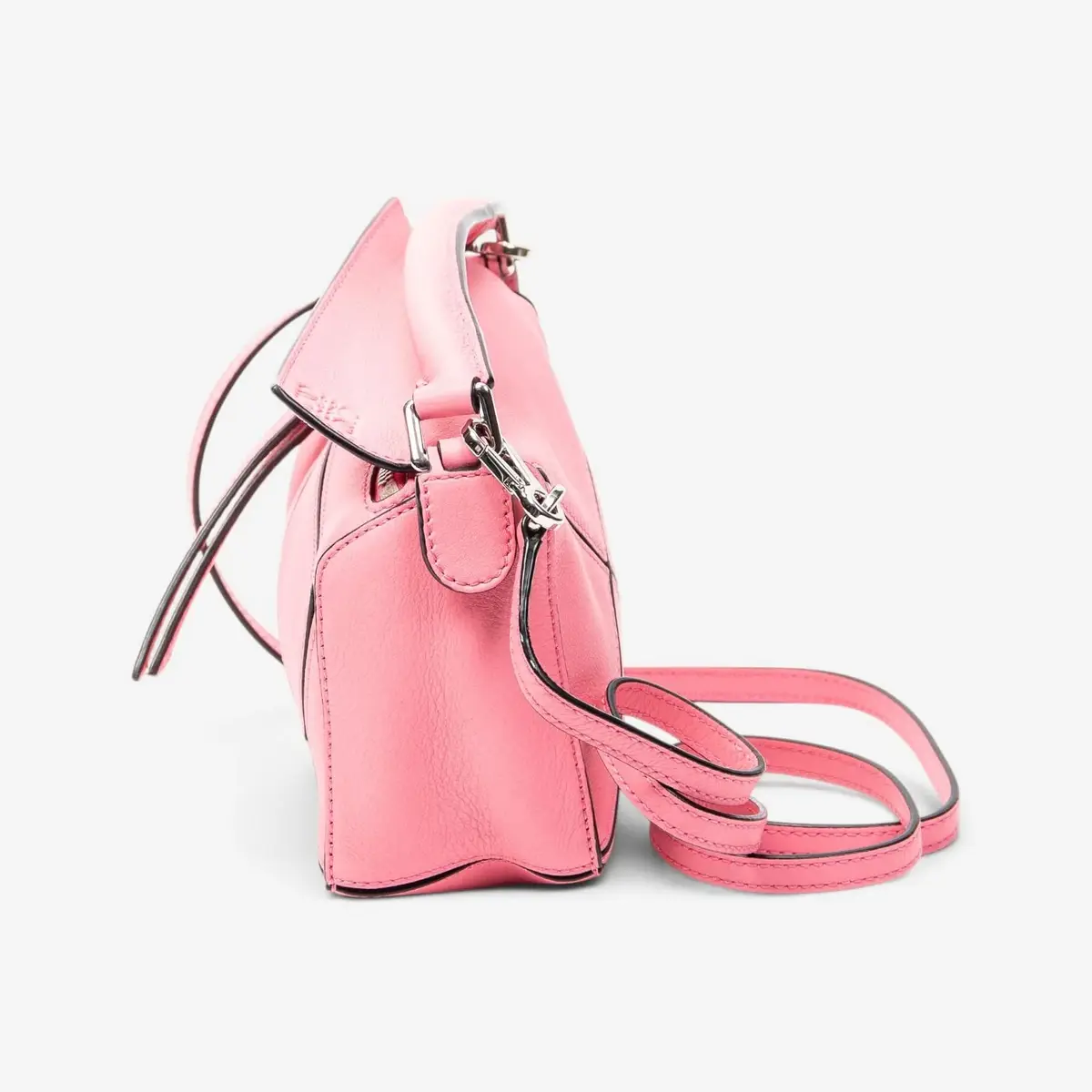 Loewe Loewe Pink Calfskin Leather Mini Puzzle Crossbody Bag by The Solist | Thumbnail 3 Loewe Loewe Pink Calfskin Leather Mini Puzzle Crossbody Bag by The Solist | Thumbnail 3