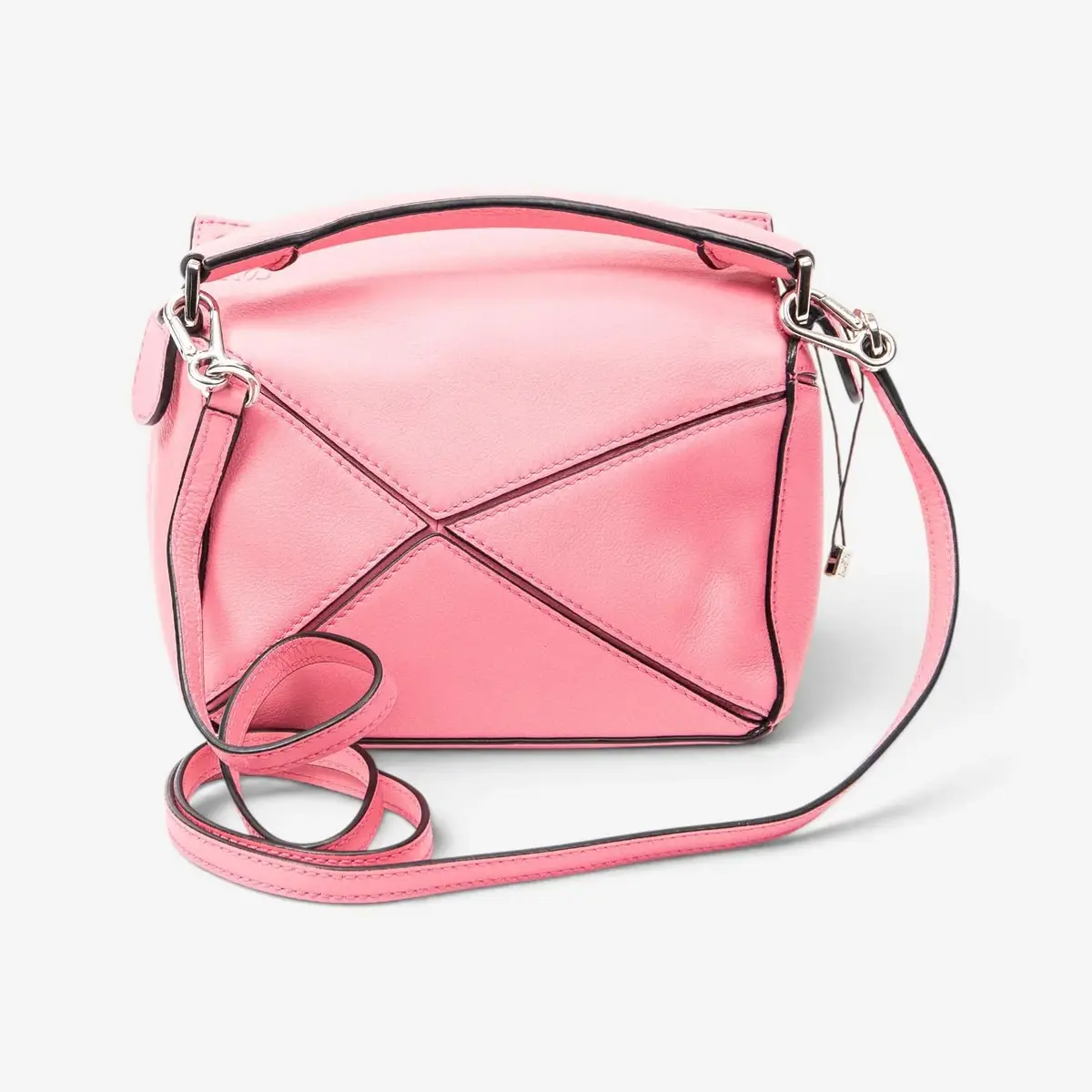 Loewe Loewe Pink Calfskin Leather Mini Puzzle Crossbody Bag by The Solist | Thumbnail 5 Loewe Loewe Pink Calfskin Leather Mini Puzzle Crossbody Bag by The Solist | Thumbnail 5