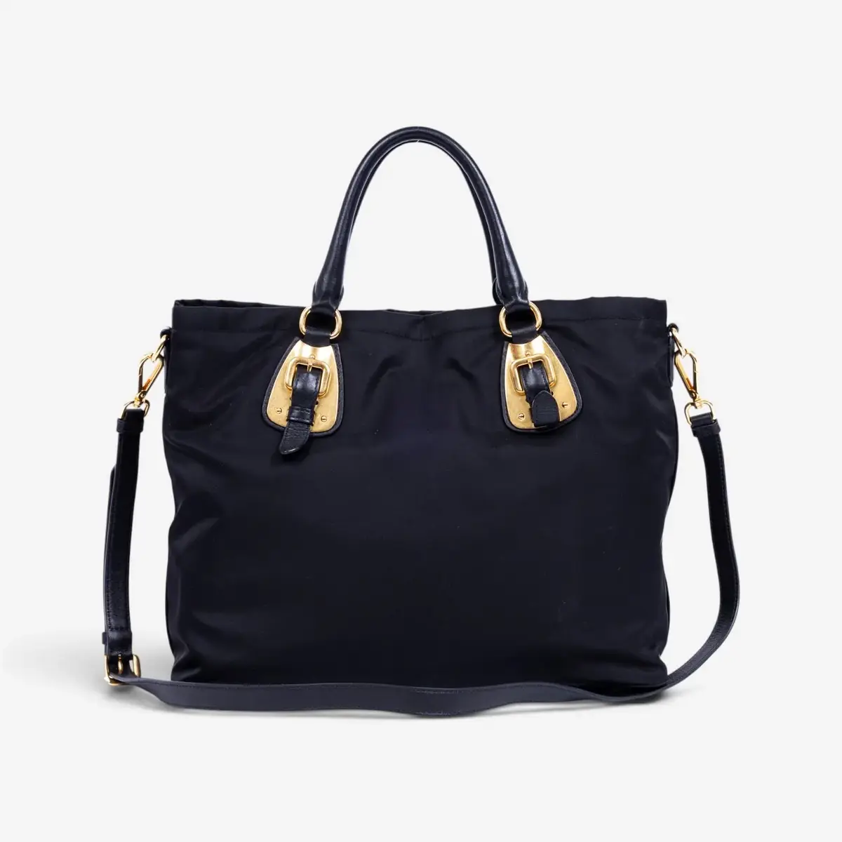 Prada Prada Black Nylon Canvas Leather Crossbody Tote Bag by The Solist | Thumbnail 5 Prada Prada Black Nylon Canvas Leather Crossbody Tote Bag by The Solist | Thumbnail 5