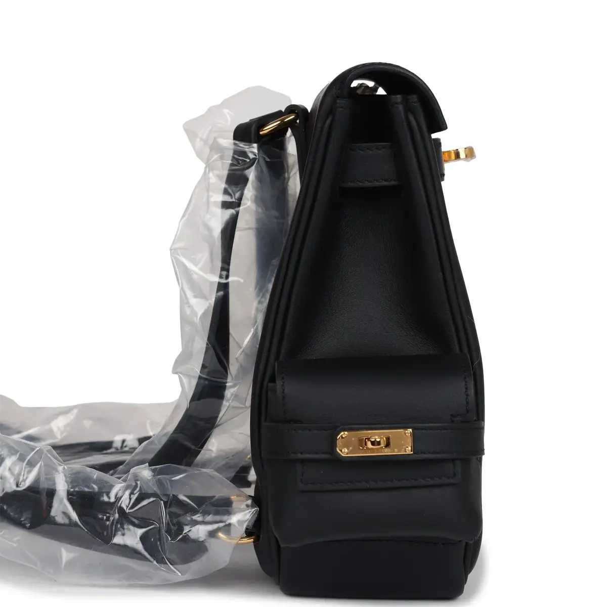 HERMÈS Hermes Mini Kelly Jump Backpack Black Swift Gold Hardware | Thumbnail 3