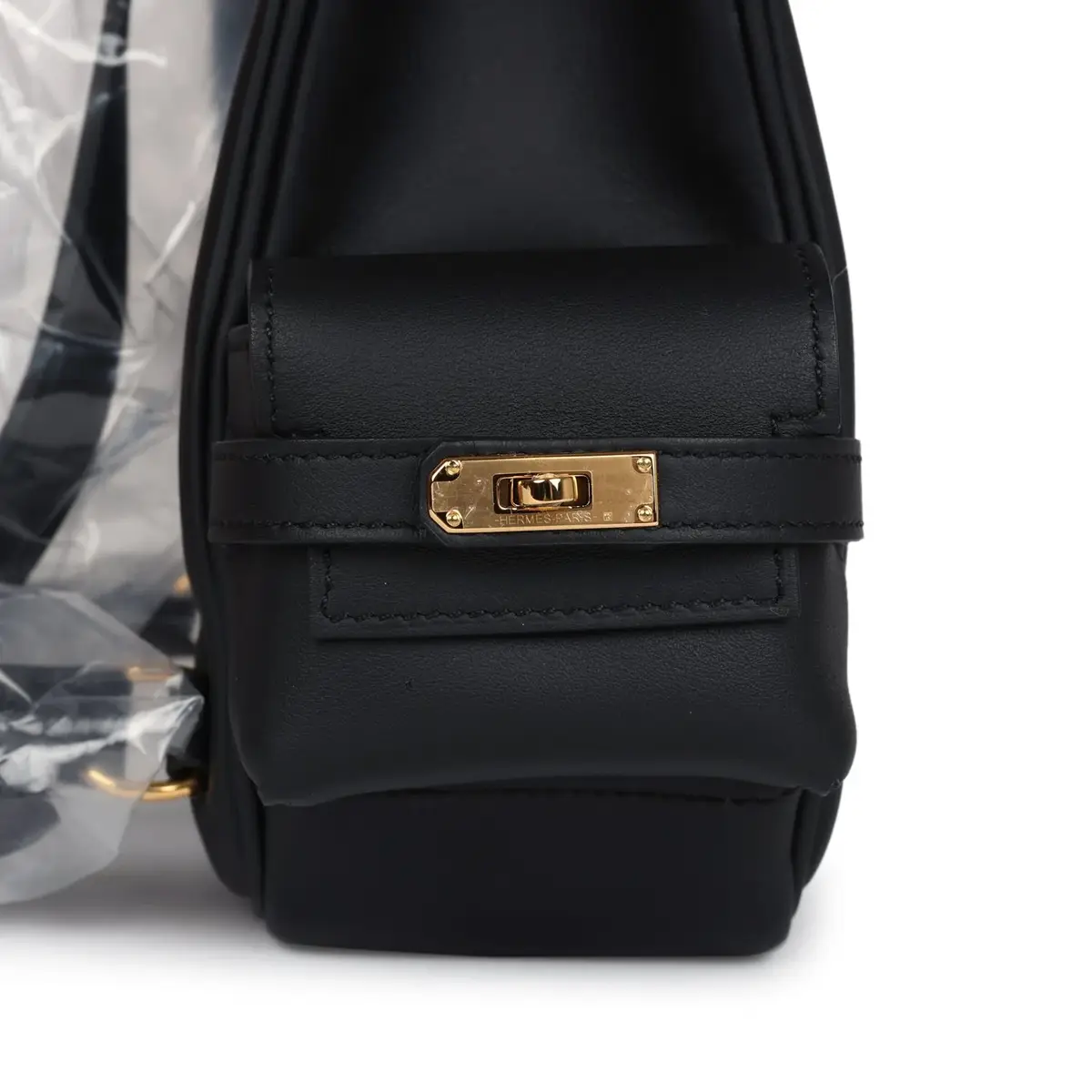 HERMÈS Hermes Mini Kelly Jump Backpack Black Swift Gold Hardware | Thumbnail 6