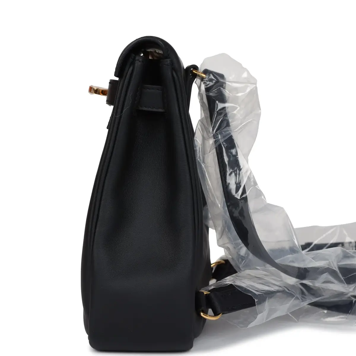 HERMÈS Hermes Mini Kelly Jump Backpack Black Swift Gold Hardware | Thumbnail 7