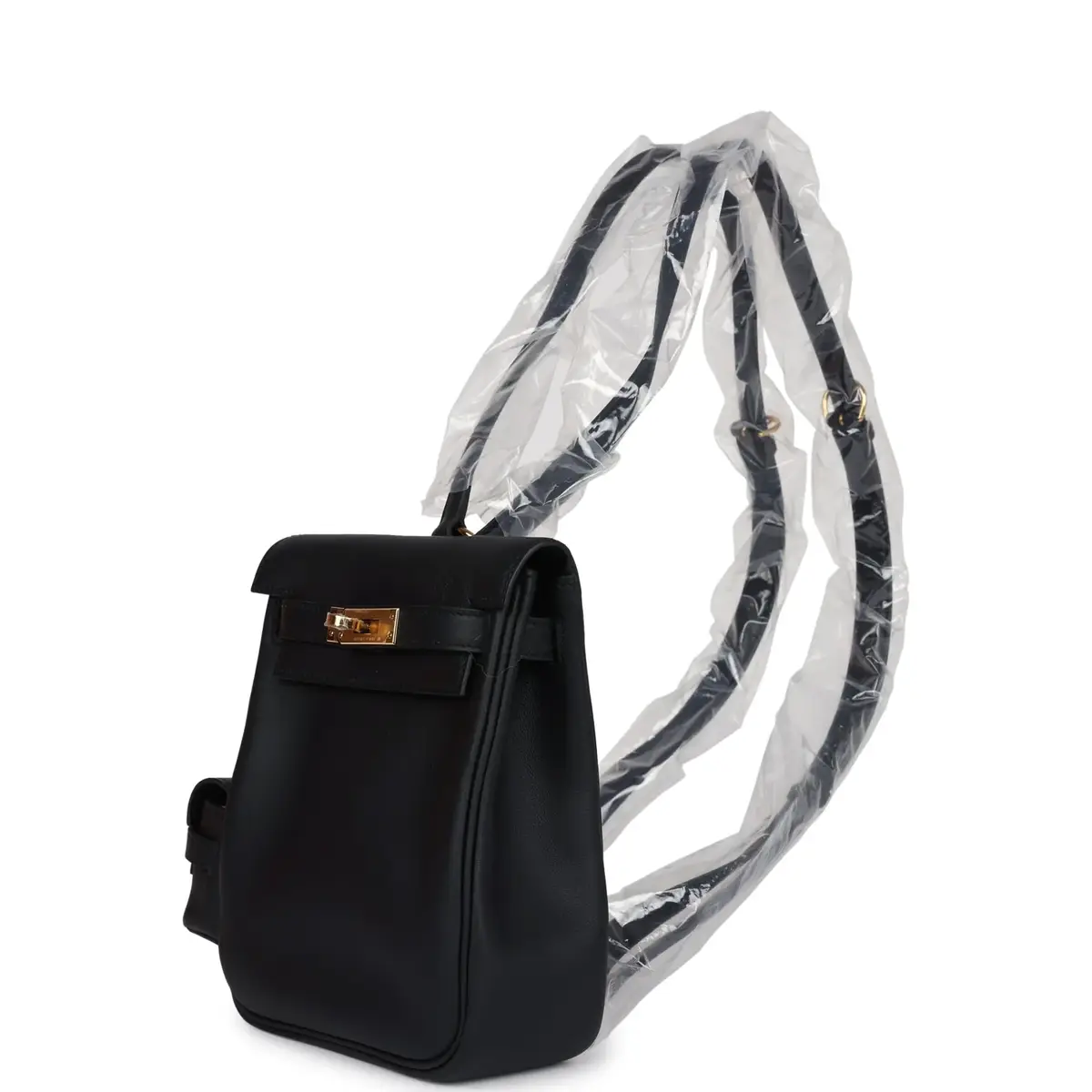 HERMÈS Hermes Mini Kelly Jump Backpack Black Swift Gold Hardware | Thumbnail 9