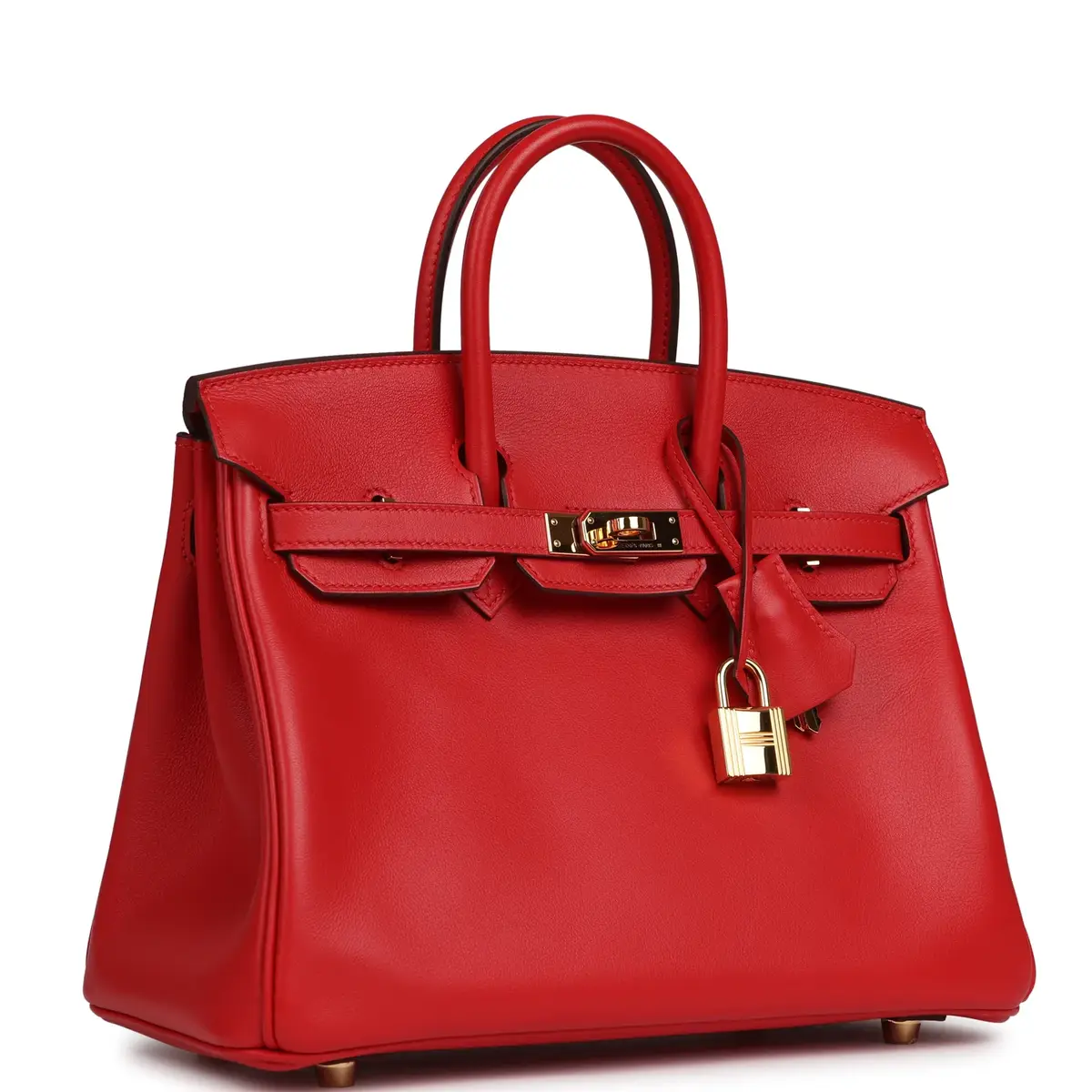 HERMÈS Pre-owned Hermes Birkin 25 Rouge de Coeur Swift Gold Hardware | Thumbnail 2 HERMÈS Pre-owned Hermes Birkin 25 Rouge de Coeur Swift Gold Hardware | Thumbnail 2