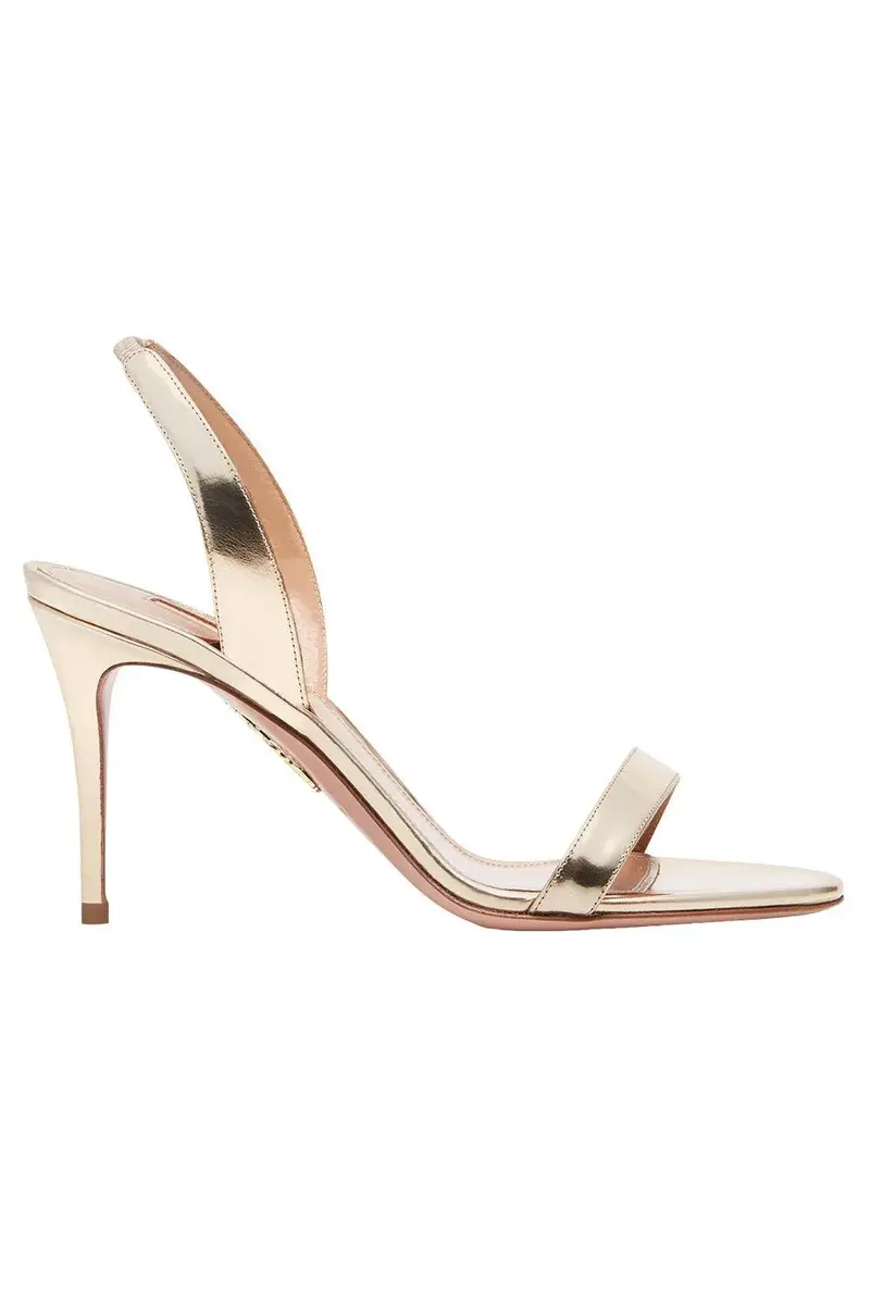 Aquazzura So Nude Sandal 85 - Soft Gold | Image 1 Aquazzura So Nude Sandal 85 - Soft Gold | Image 1