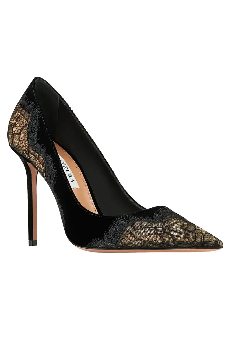 Aquazzura Velvet Meadow Pump 105 | Thumbnail 4