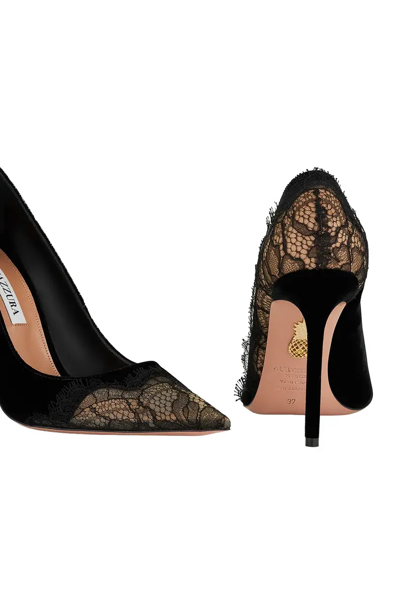 Aquazzura Velvet Meadow Pump 105 | Thumbnail 5