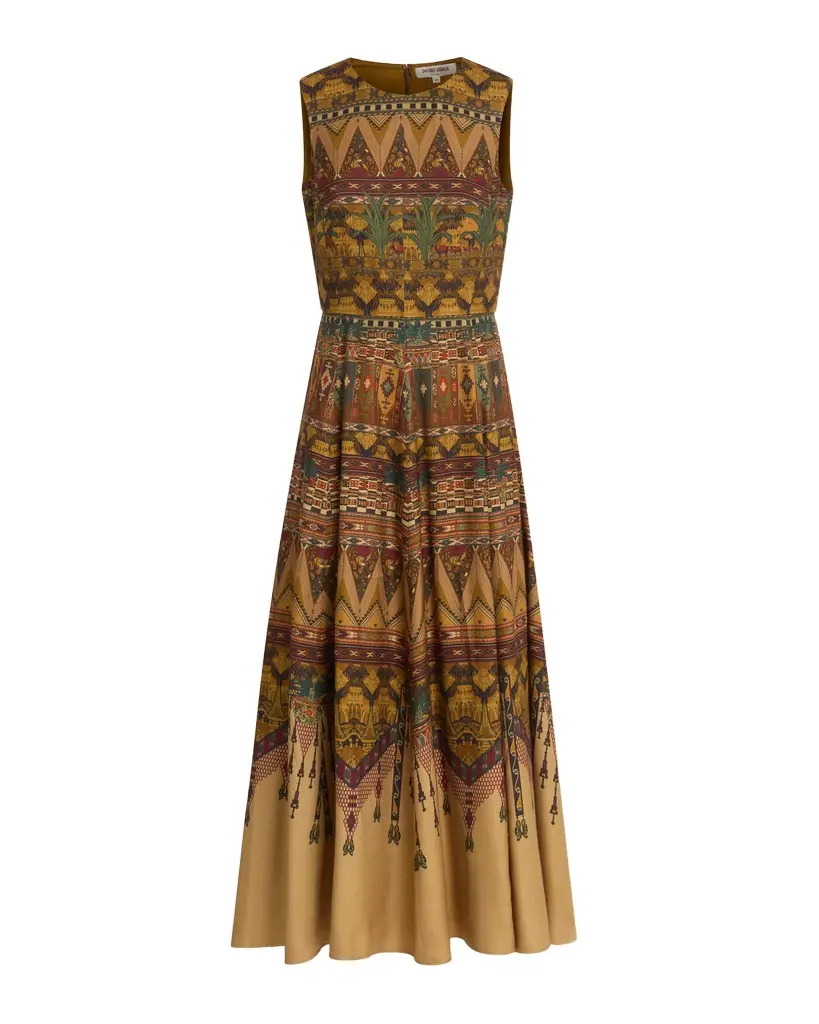 Emporio Sirenuse Clodette Dress in Desert Print | Image 1 Emporio Sirenuse Clodette Dress in Desert Print | Image 1