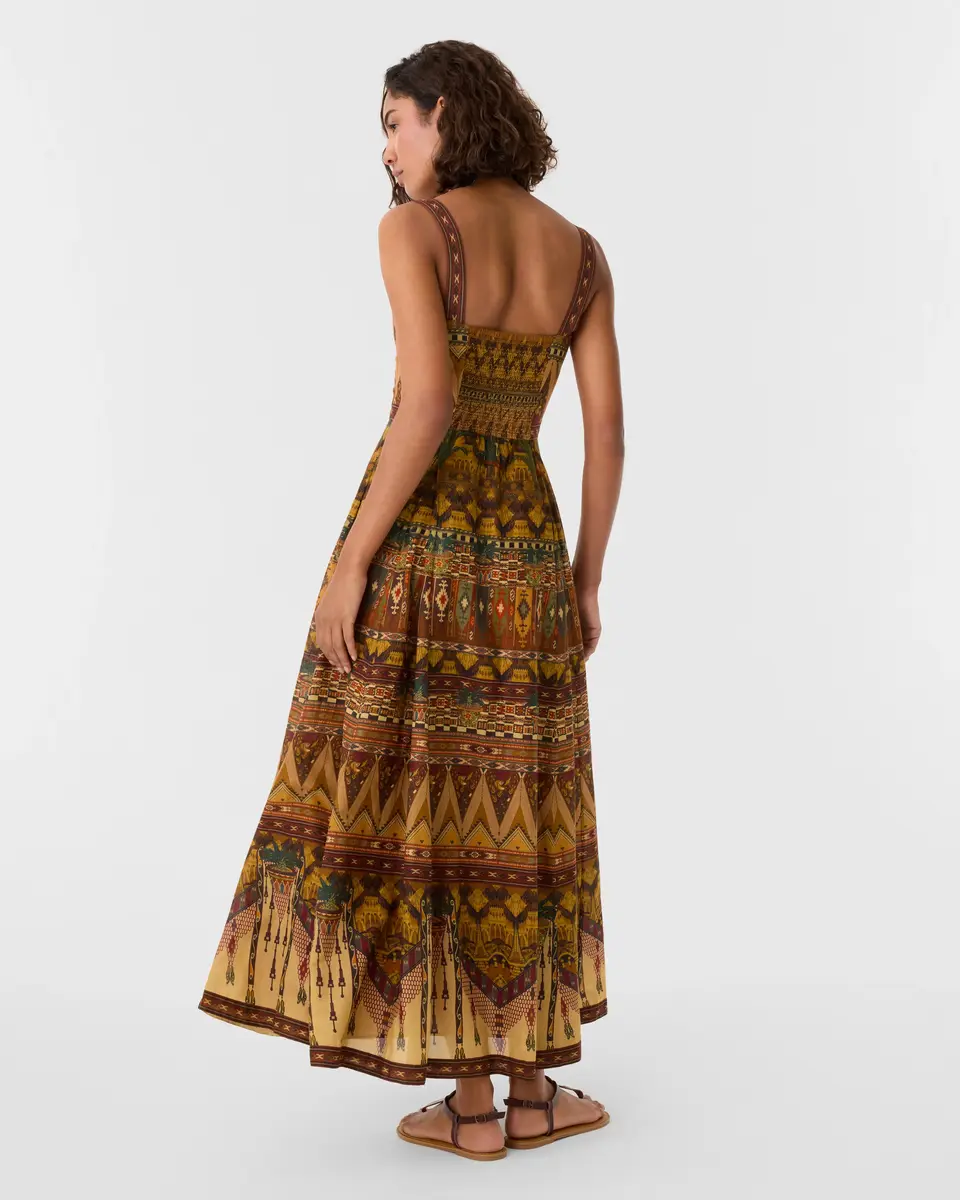 Emporio Sirenuse Valya Dress in Desert Print | Thumbnail 6