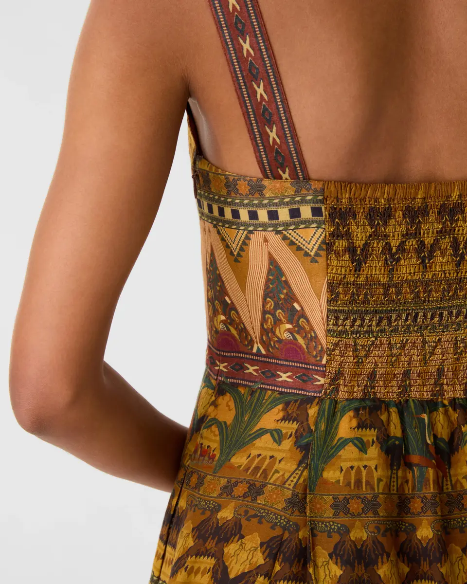 Emporio Sirenuse Valya Dress in Desert Print | Thumbnail 7