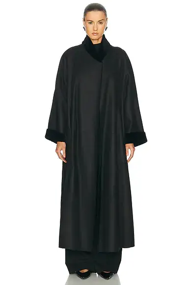 Nour Hammour Dorian Reversible Shearling Coat | Thumbnail 2 Nour Hammour Dorian Reversible Shearling Coat | Thumbnail 2