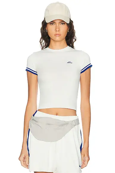 NikeSKIMS Stretch Knit Crop Crewneck Tee | Image 1 NikeSKIMS Stretch Knit Crop Crewneck Tee | Image 1