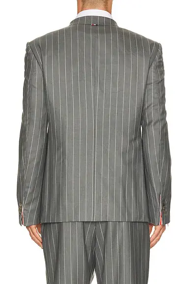 Thom Browne Fit 1 Wool Flannel Chalk Stripe Blazer | Thumbnail 2 Thom Browne Fit 1 Wool Flannel Chalk Stripe Blazer | Thumbnail 2