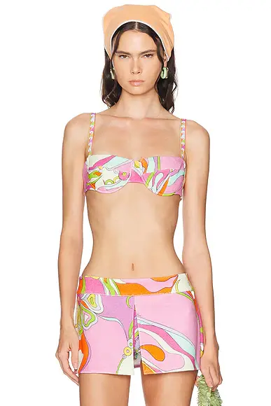 PUCCI Cotton Eponge Underwire Bikini Top | Image 1 PUCCI Cotton Eponge Underwire Bikini Top | Image 1