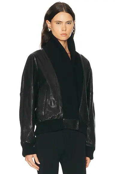 Magda Butrym Leather Jacket | Thumbnail 2 Magda Butrym Leather Jacket | Thumbnail 2