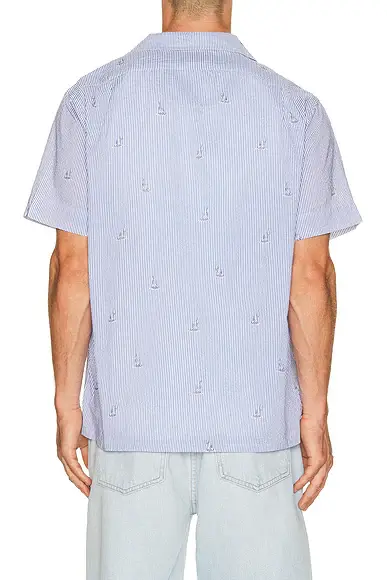 Polo Ralph Lauren Seersucker Sailboat Print Andy Camp Shirt | Thumbnail 2 Polo Ralph Lauren Seersucker Sailboat Print Andy Camp Shirt | Thumbnail 2