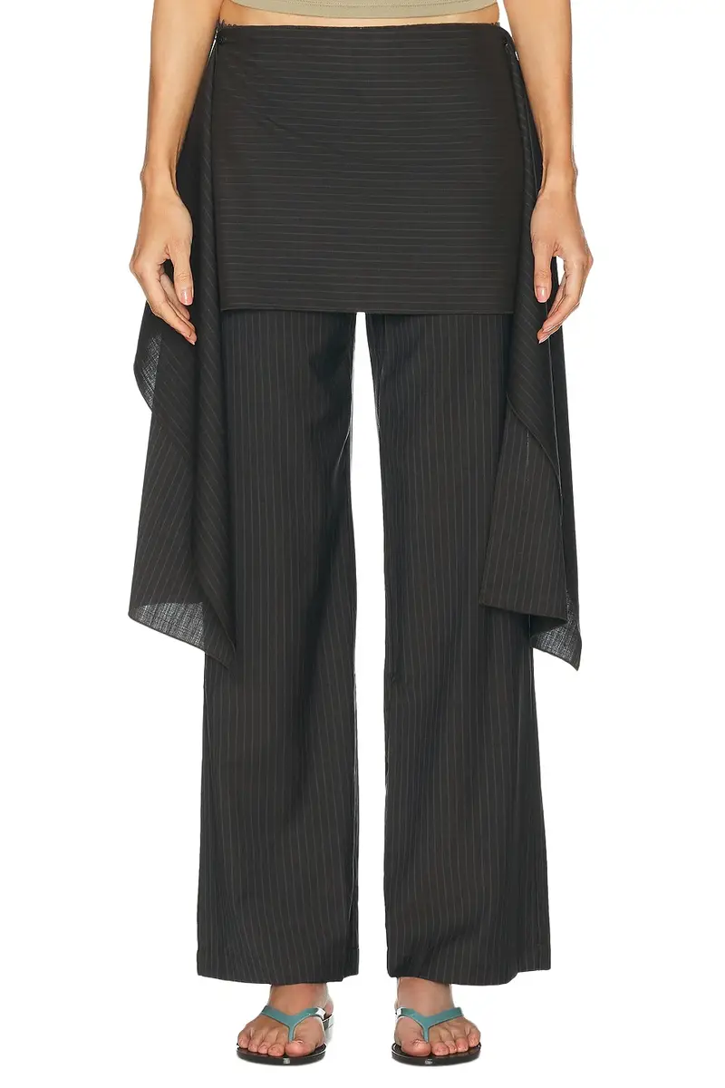 Deiji Studios Pure Wool Zip Pant & Skirt Set