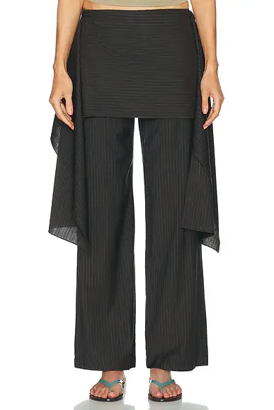 Deiji Studios Pure Wool Zip Pant & Skirt Set | Image 1 Deiji Studios Pure Wool Zip Pant & Skirt Set | Image 1