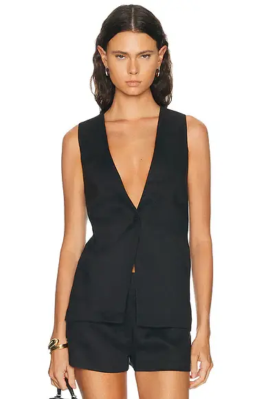 EAVES Iyla Vest Top | Image 1 EAVES Iyla Vest Top | Image 1