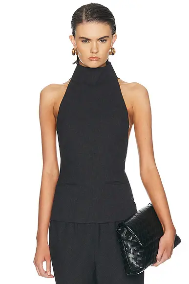 EAVES Keldan Classic Suiting Vest Top | Image 1 EAVES Keldan Classic Suiting Vest Top | Image 1