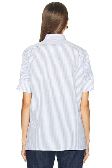 Maison Margiela Snapped Button Short Sleeve Shirt | Thumbnail 3 Maison Margiela Snapped Button Short Sleeve Shirt | Thumbnail 3