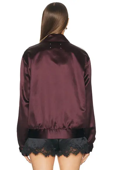 Maison Margiela Satin Bomber Jacket | Thumbnail 3 Maison Margiela Satin Bomber Jacket | Thumbnail 3