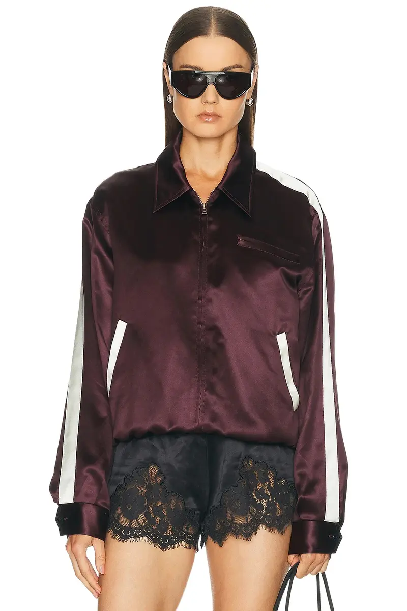 Maison Margiela Satin Bomber Jacket
