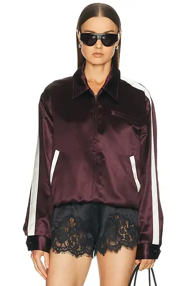 Satin Bomber Jacket Satin Bomber Jacket