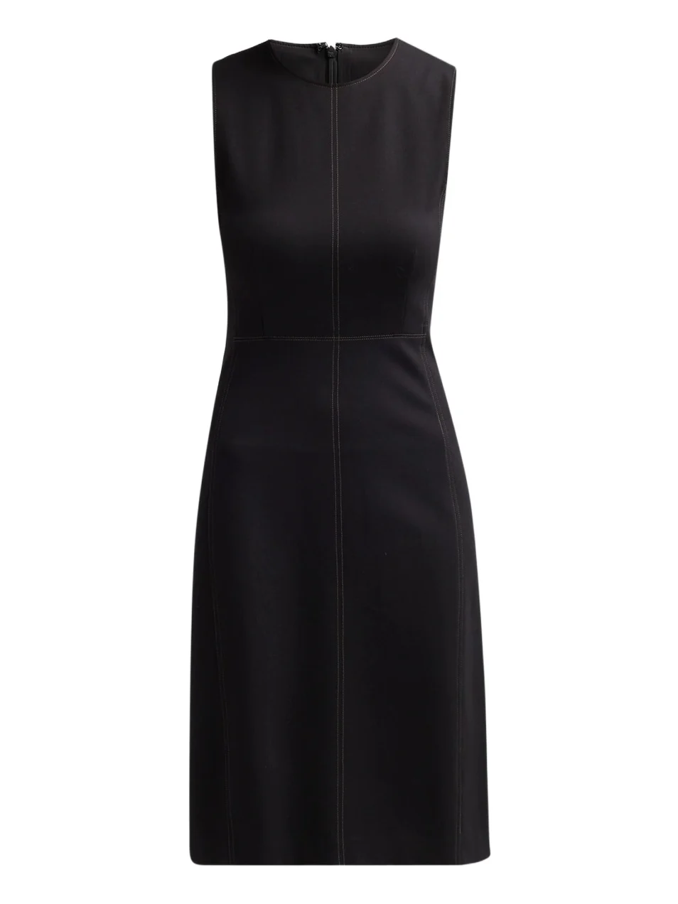 Misook Women's Contrast Stitch Ponte Sheath Dress
