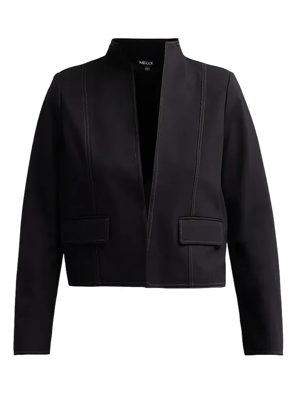 Women's Ponte Contrast Stitch Jacket Women's Ponte Contrast Stitch Jacket