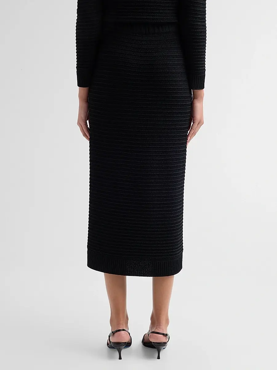 Misook Women's Ottoman Knit Midi Skirt | Thumbnail 3