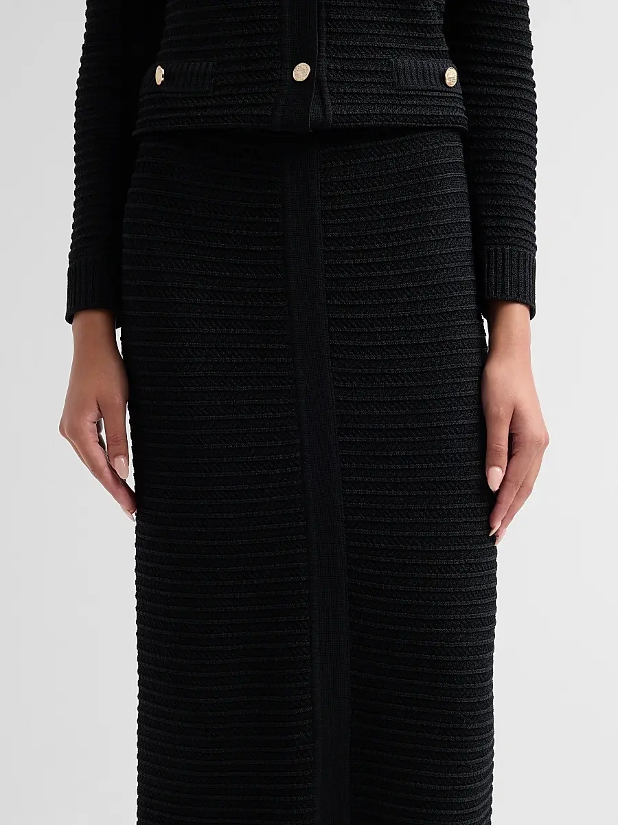 Misook Women's Ottoman Knit Midi Skirt | Thumbnail 5