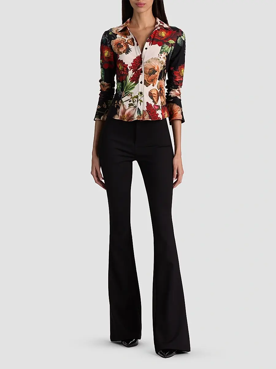Alice + Olivia Women's Freya Printed Top | Thumbnail 2
