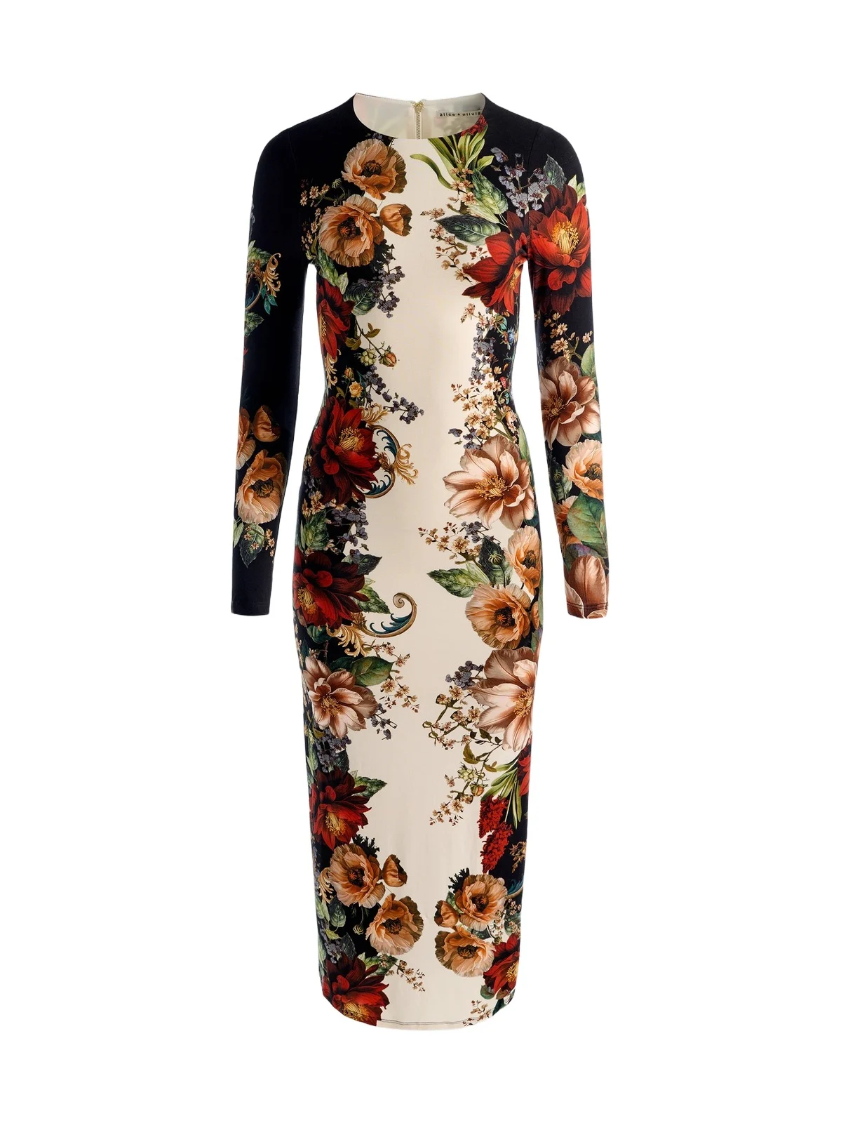 Women's Delora Colorblocked Floral Sheath Midi Dress Women's Delora Colorblocked Floral Sheath Midi Dress