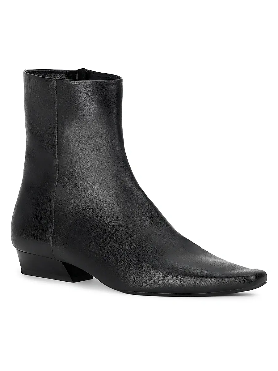 Staud Women's Wally 25MM Leather Ankle Boots | Thumbnail 2 Staud Women's Wally 25MM Leather Ankle Boots | Thumbnail 2