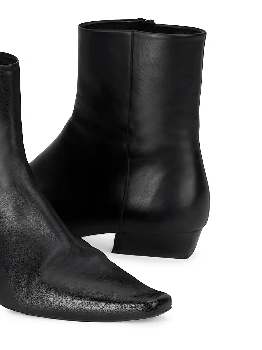 Staud Women's Wally 25MM Leather Ankle Boots | Thumbnail 4 Staud Women's Wally 25MM Leather Ankle Boots | Thumbnail 4