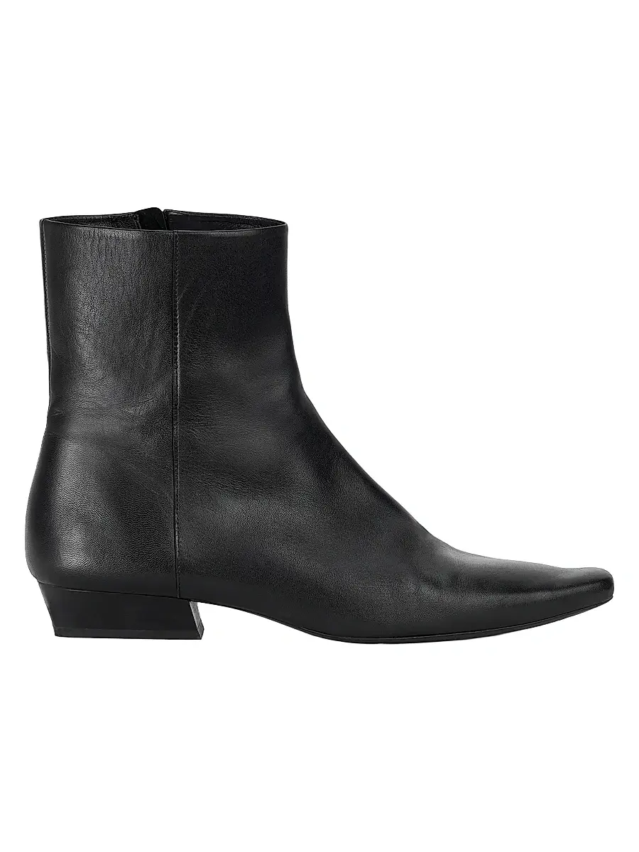 Staud Women's Wally 25MM Leather Ankle Boots - Black | Image 1 Staud Women's Wally 25MM Leather Ankle Boots - Black | Image 1