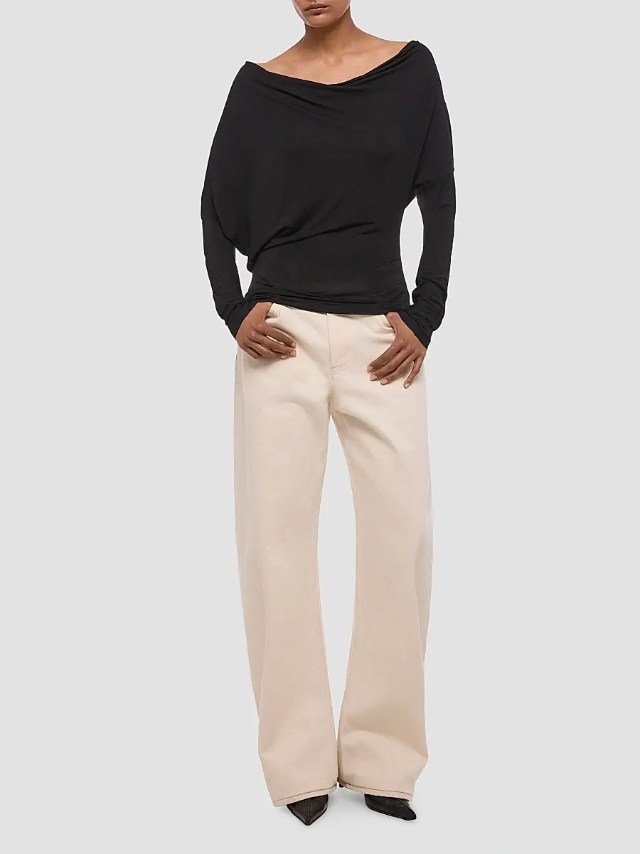 Helmut Lang Women's Open-Back Cowlneck Top | Thumbnail 2 Helmut Lang Women's Open-Back Cowlneck Top | Thumbnail 2
