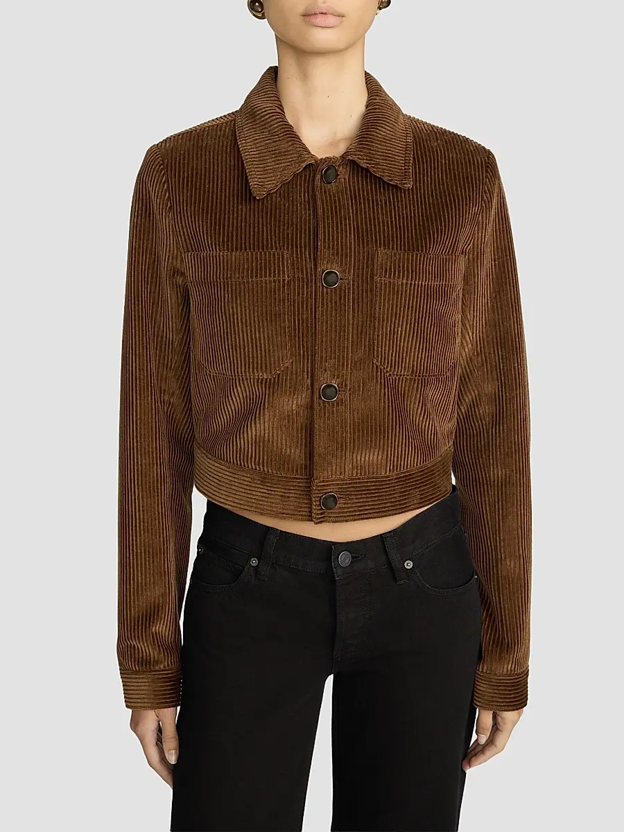 Frame Women's The Small Cotton Corduroy Jacket | Thumbnail 3