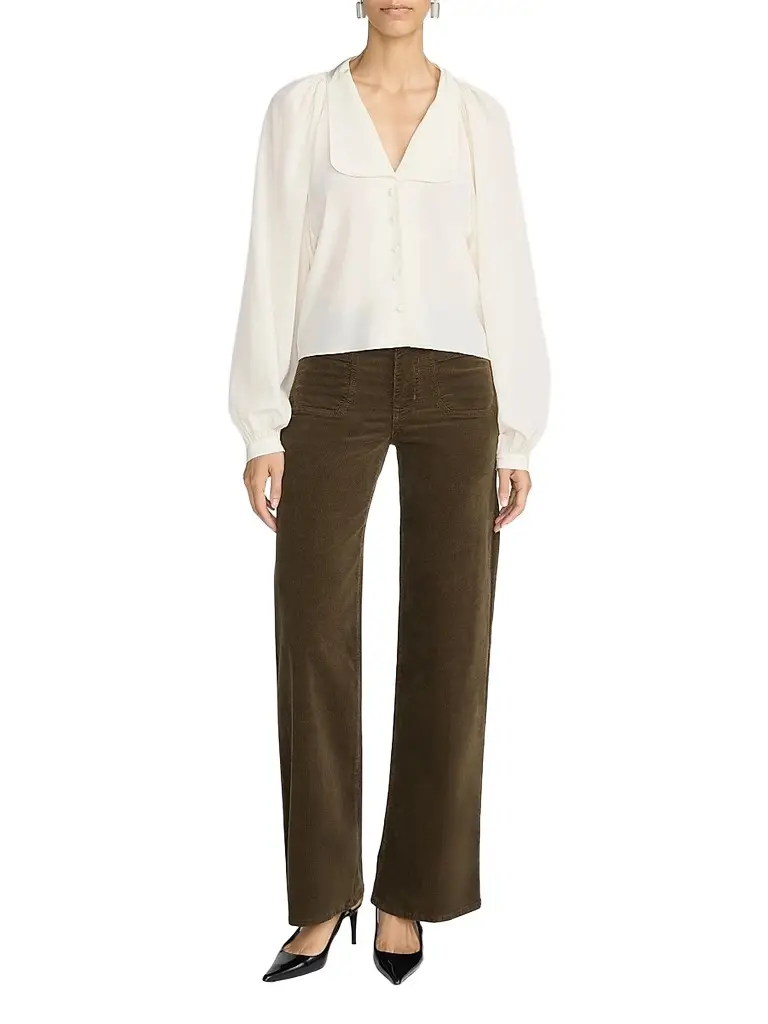 Frame Women's Le Slim Palazzo Modernist Pocket Corduroy Pants | Image 1 Frame Women's Le Slim Palazzo Modernist Pocket Corduroy Pants | Image 1