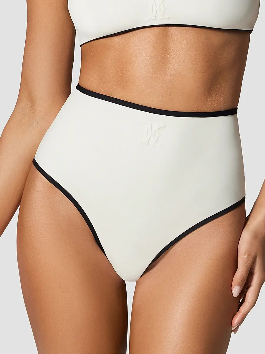 Kiki de Montparnasse Women's Contraste High-Waisted Bikini Bottom | Thumbnail 2