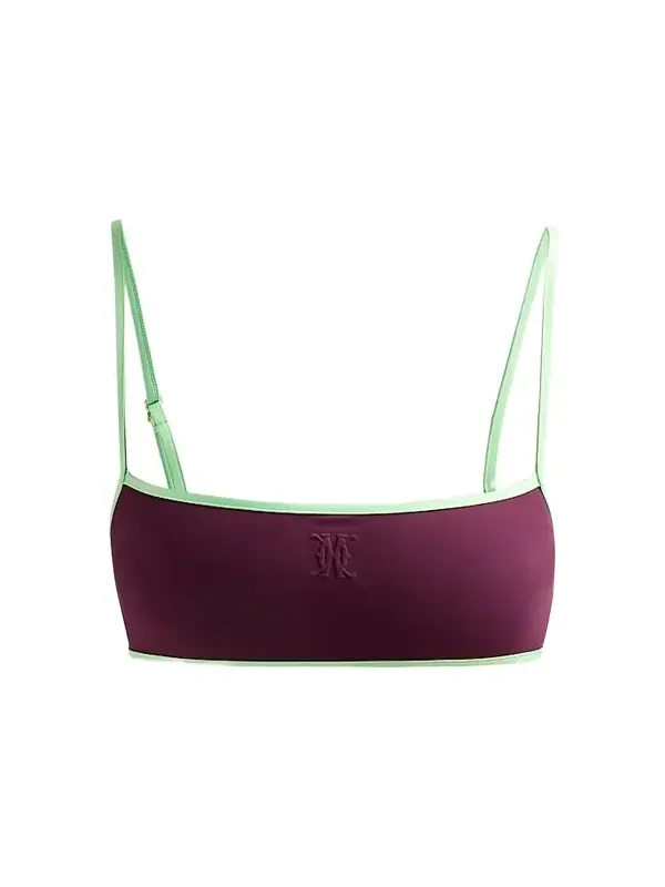Kiki de Montparnasse Women's Contraste Straight Neck Bikini Top