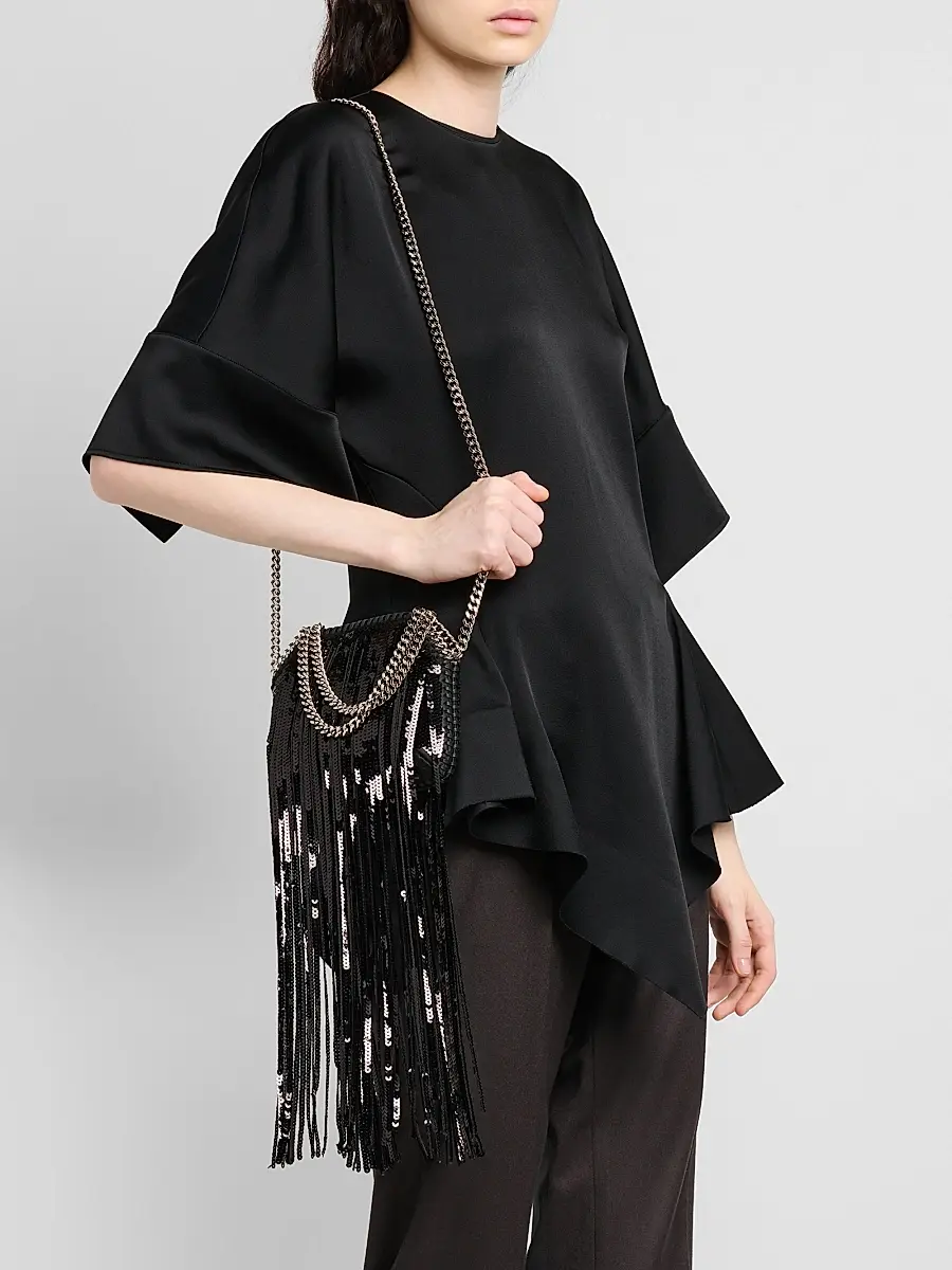 Stella McCartney Women's Falabella Sequined Fringe Bag | Thumbnail 2 Stella McCartney Women's Falabella Sequined Fringe Bag | Thumbnail 2