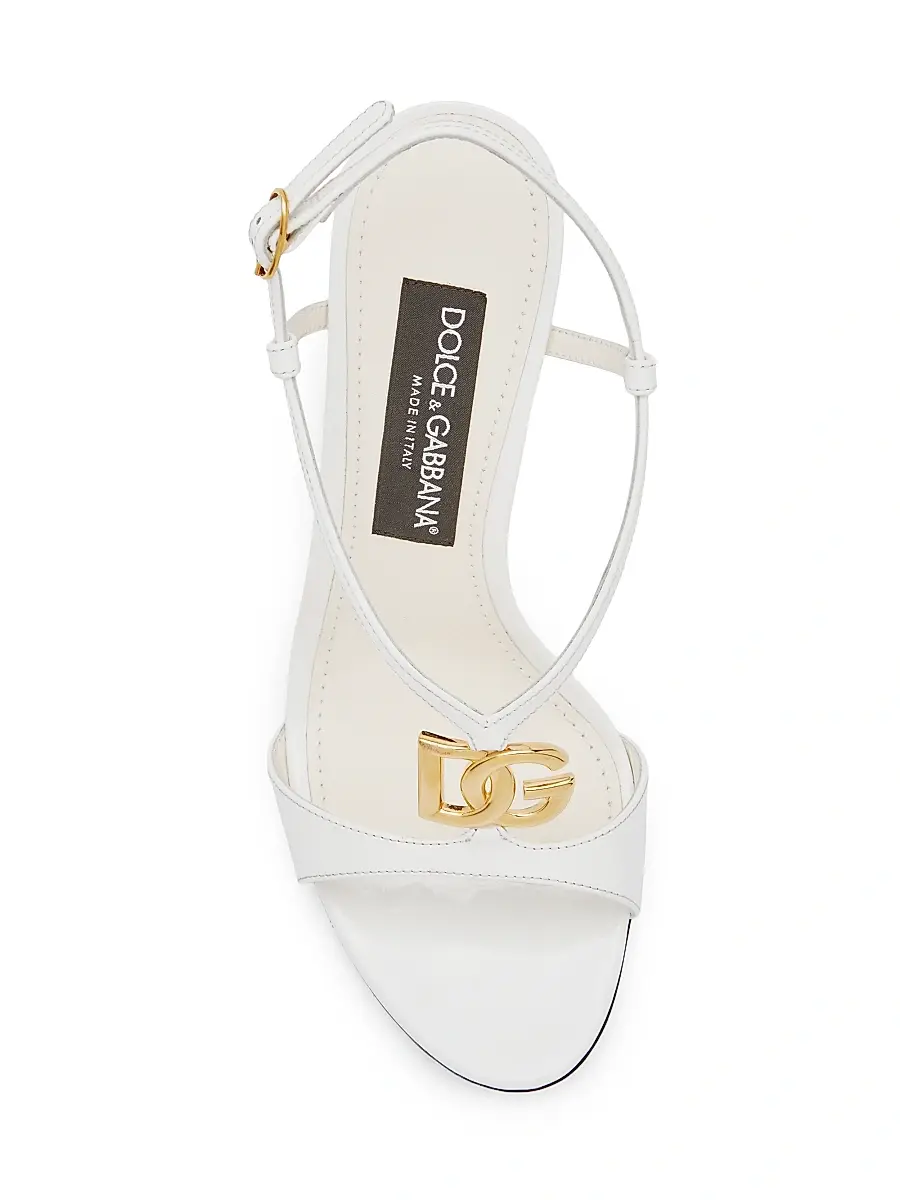 Dolce & Gabbana Women's Vernice 105MM Patent Leather Stiletto Sandals | Thumbnail 4 Dolce & Gabbana Women's Vernice 105MM Patent Leather Stiletto Sandals | Thumbnail 4