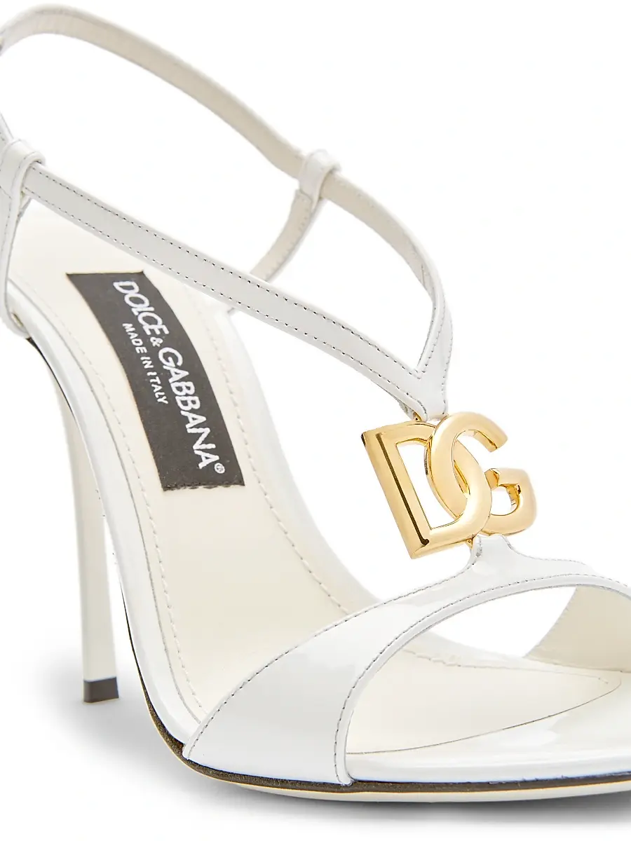 Dolce & Gabbana Women's Vernice 105MM Patent Leather Stiletto Sandals | Thumbnail 5 Dolce & Gabbana Women's Vernice 105MM Patent Leather Stiletto Sandals | Thumbnail 5