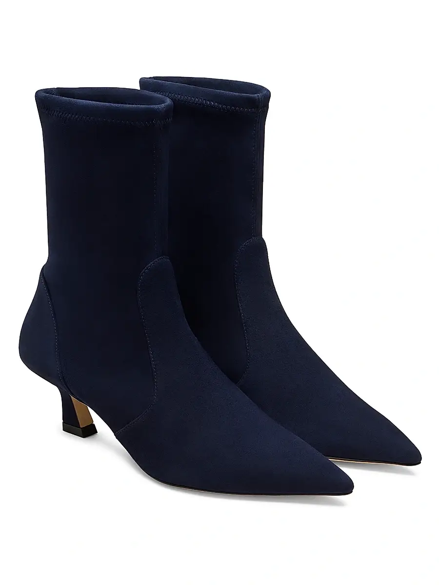 Stuart Weitzman Women's Vinnie 50MM Suede Ankle Boots | Thumbnail 4 Stuart Weitzman Women's Vinnie 50MM Suede Ankle Boots | Thumbnail 4