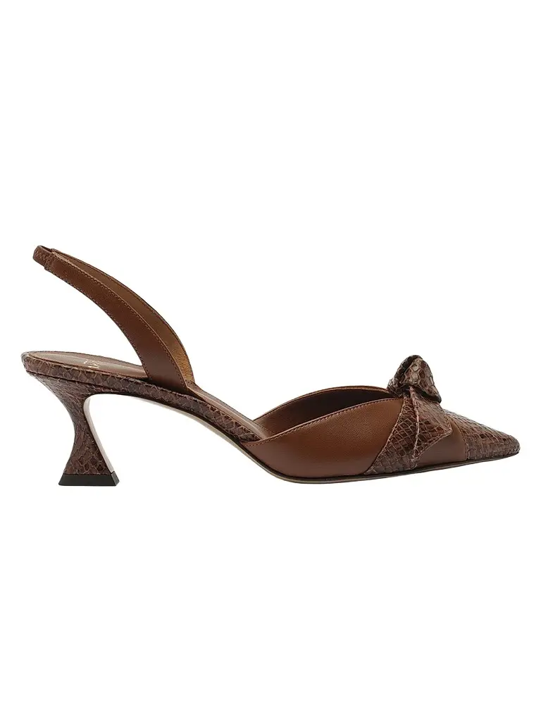 Women's Clarita 60MM Leather Slingback Pumps Women's Clarita 60MM Leather Slingback Pumps