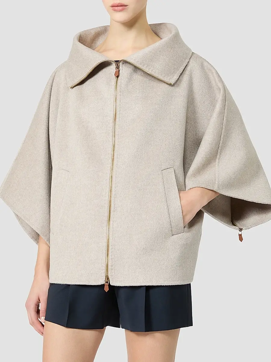Max Mara Women's Double Cashmere Cropped Coat | Thumbnail 2 Max Mara Women's Double Cashmere Cropped Coat | Thumbnail 2