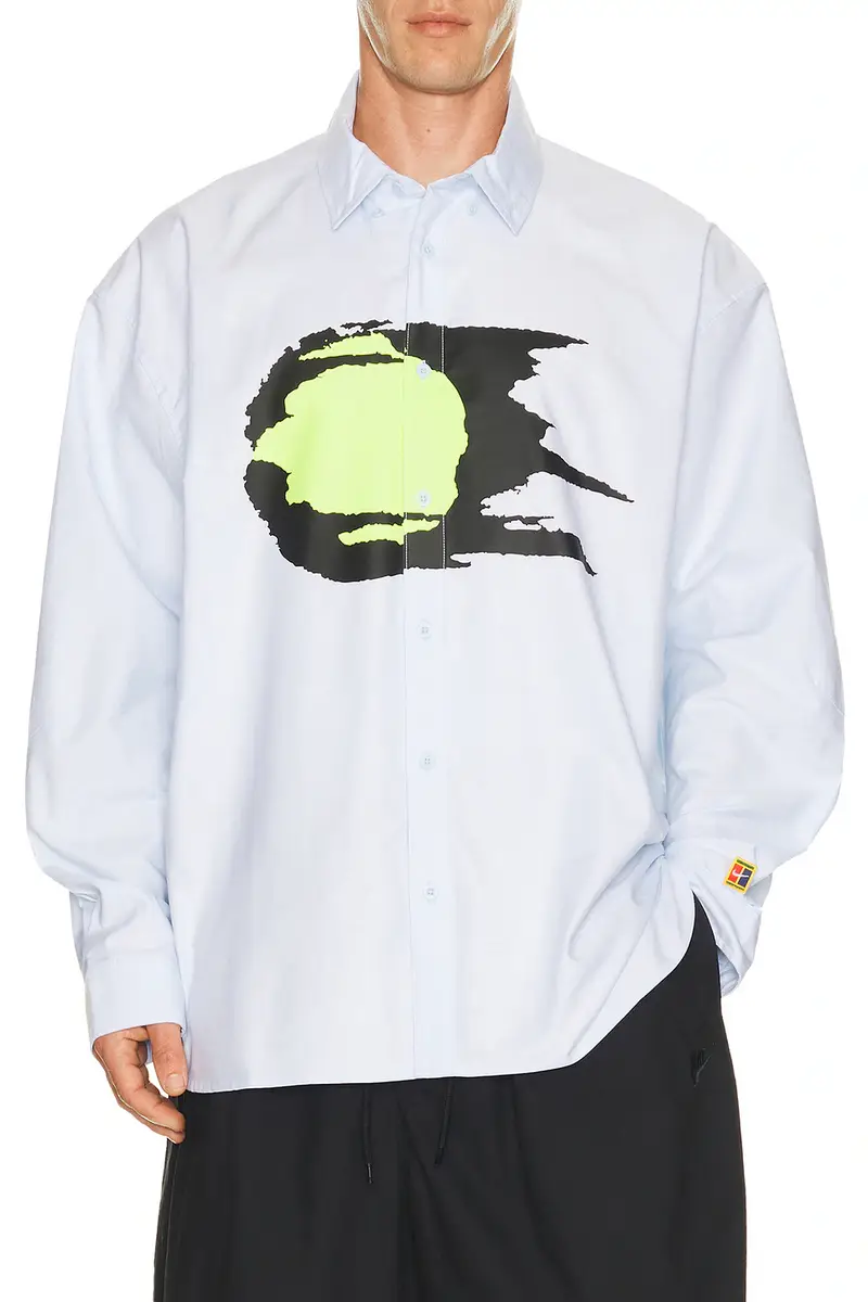 Nike Club Rules Oxford Long Sleeve Shirt | Image 1 Nike Club Rules Oxford Long Sleeve Shirt | Image 1